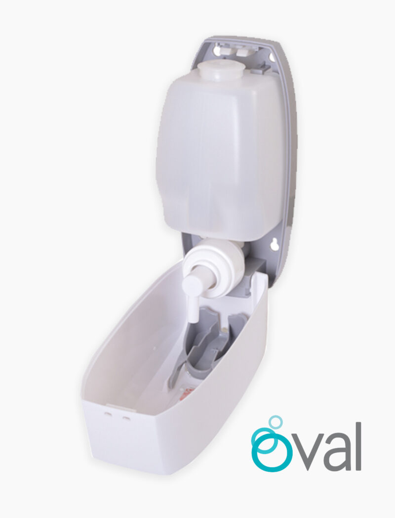 Jabonera Oval blanca 750 ml para espuma